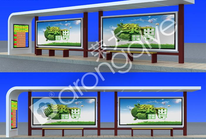 公交候車亭效果圖