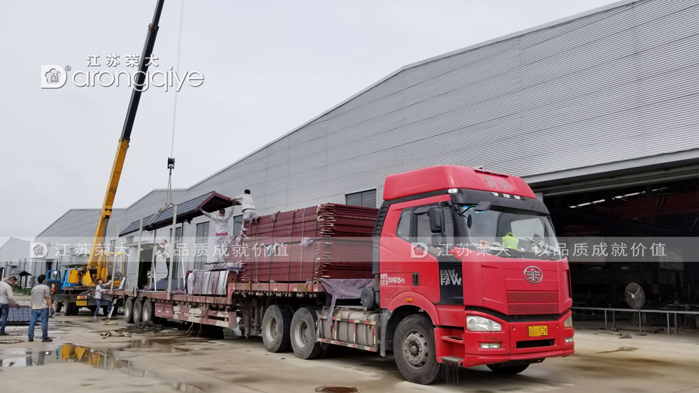 蘇州仿古公交候車亭發(fā)貨圖一